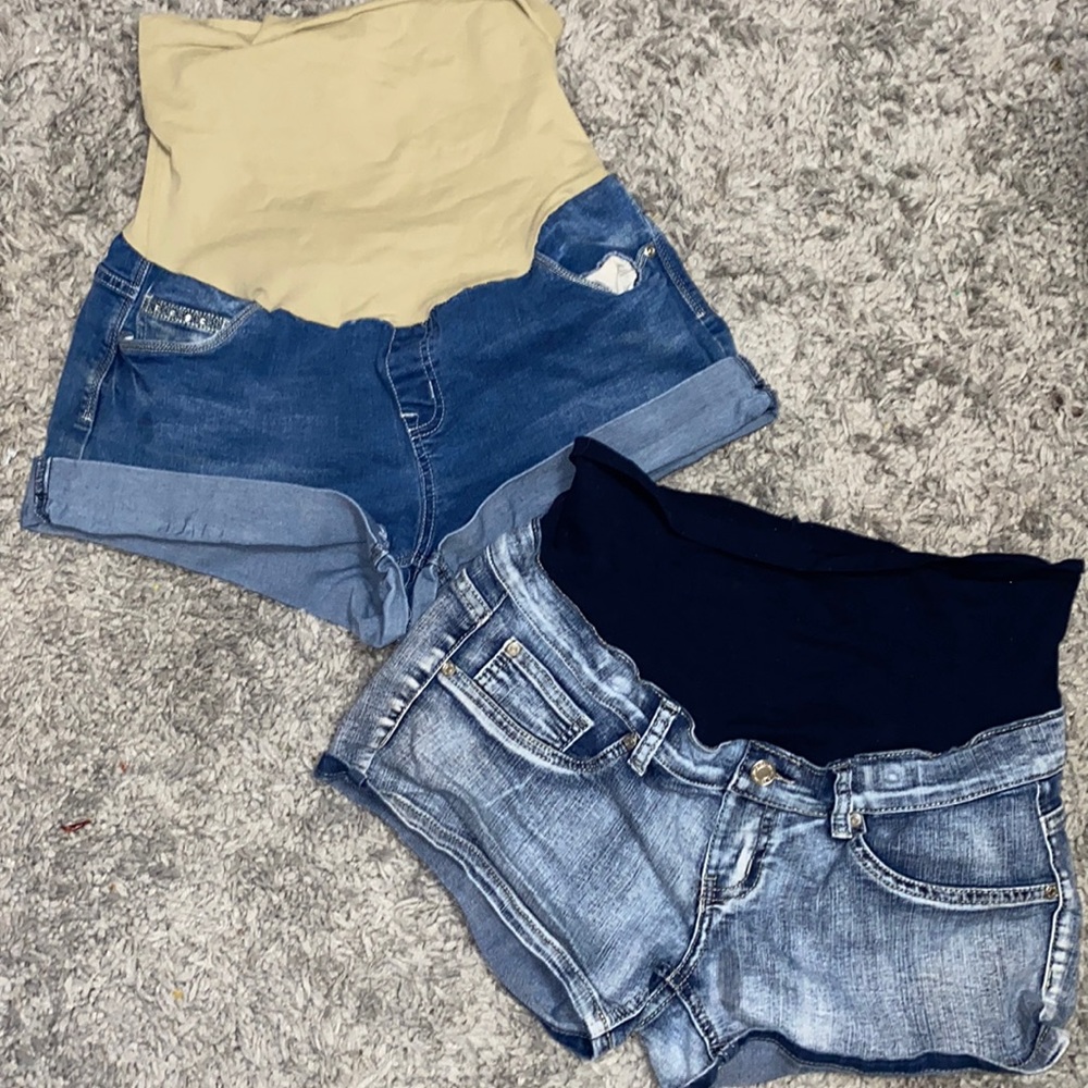 3 pairs maternity Jean shorts